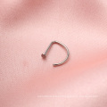 Professional manufacturer supplier ASTM F136 Titanium simple nose stud pin nose ring